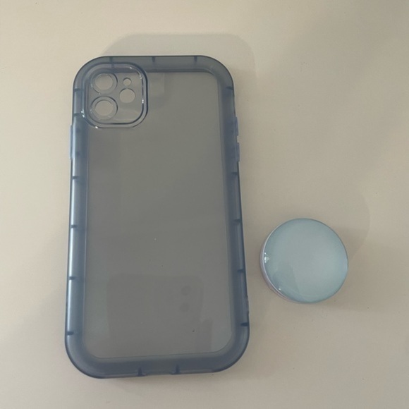 Other - iPhone 12 Pro blue clear case